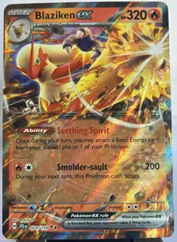 🔥 Pokemon TCG Blaziken ex Double Rare SV09: Journey Together 024/159 NM/OB 🔥 - Image 1