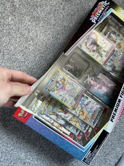 Pokemon TCG Prismatic Evolutions Premium Figure Collection New Sealed - DAMAGE - Image 2