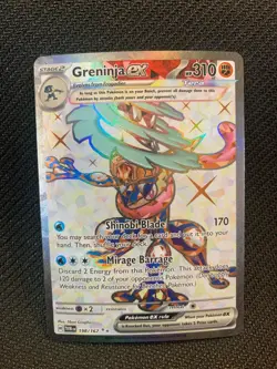 Greninja ex 198/167 Pokemon TCG Sv06: Twilight Masquerade Holo Near Mint - Image 1