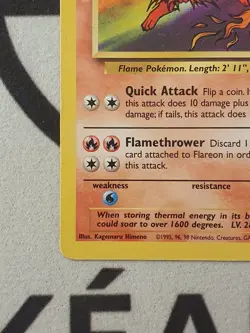 Pokemon Karte Flamara 19/64 Dschungel Set Jungle Pokemon Vintage Flareon - Image 5