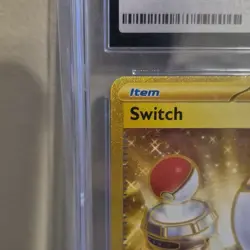 Pokemon Switch 206/165 Gold Secret Rare Holo CGC 8.5 Scarlet & Violet 151 - Image 5