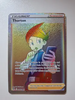Pokemon - Thorton - 210/196 - Lost Origin - Rainbow Secret Rare - NM - Image 3