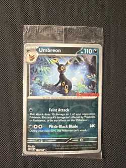 Umbreon GameStop Exclusive 130 Scarlet & Violet Obsidian Flames Pokemon Sealed - Image 1