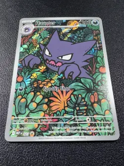 Pokemon Haunter Mega Evolution Promo Illustration Rare Full Art Holo 027 - Image 2
