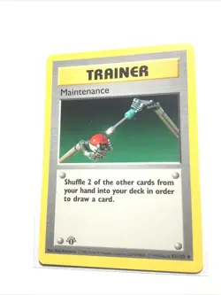 MAINTENANCE - 83/102 - 1st Edition SHADOWLESS Base - GREY STAMP - Pokemon - LP - Image 1