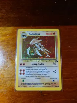Pokemon Kabutops 9/62 Fossil Unlimited Holo Rare 1999 LP - Image 1