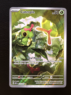 Caterpie 172/165 Scarlet & Violet 151 Illustration Rare Pokemon TCG - NM - Image 1