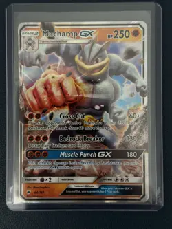 Pokemon TCG - Machamp GX - 64/147 - Ultra Holo Rare - Burning Shadows - Image 1