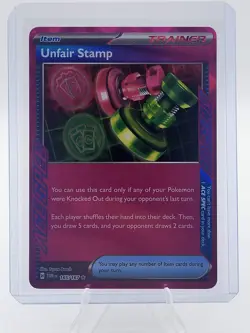 Pokemon TCG Unfair Stamp 165/167 | ACE SPEC Rare | Twilight Masquerade | NM/M - Image 1