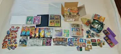 Pokemon collection, retro vintage lot, E-series, Amada stickers, mixed, Played - Image 2