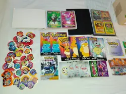 Pokemon collection, retro vintage lot, E-series, Amada stickers, mixed, Played - Image 3