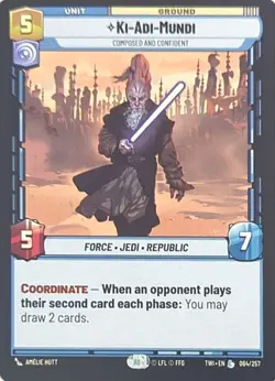 Star Wars Unlimited - Normal Ki-Adi-Mundi - Composed and Confident Legendary 064 - Image 1