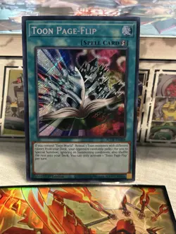 Toon Page-Flip BLCR-EN068 Secret Rare 1st Edition LP - Image 1