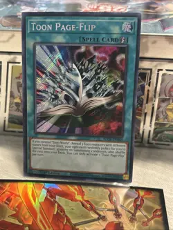 Toon Page-Flip BLCR-EN068 Secret Rare 1st Edition LP - Image 2