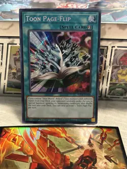 Toon Page-Flip BLCR-EN068 Secret Rare 1st Edition LP - Image 3