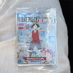 Bandai One Piece CCG Monkey.D.Luffy US Voyage Promo Character Card - Image 1