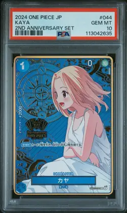 PSA10 One Piece Card KAYA 2024 2nd Anniversary Set OP03-044 R Japanese - Image 1