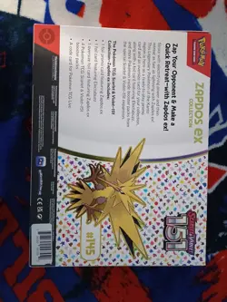 Pokemon TCG Scarlet & Violet 151 Zapdos EX Collection Box Factory Sealed - Image 2