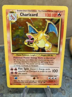 Pokemon Charizard Holo Base Set 4/102 - Image 1