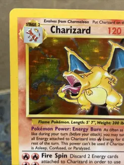 Pokemon Charizard Holo Base Set 4/102 - Image 3