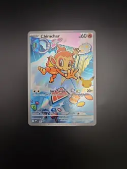 2026 Pokemon TCG 30th Anniversary First Partner Black Star Promo Chimchar 041 - Image 1