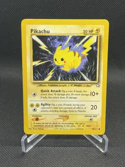 Pokemon TCG Pikachu 70/111 Neo Genesis Regular-LP - Image 1