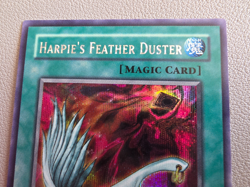 Yu-Gi-Oh Harpies Feather Duster SDD-003 Prismatic Secret Rare LP - Image 2