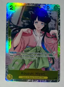 Kouzuki Hiyori OP06-10 One Piece Card Game Character - Land of Wano - Image 1