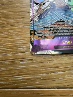 Enel Manga One Piece Card Game Enel Character Card OP15 Alt Art Foil OP15-118 - Image 2