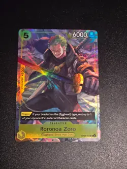 One Piece Roronoa Zoro Illustration textured Promo OP07-113 UC sealed. - Image 1
