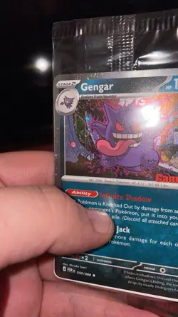 Pokemon Gengar 050/088 GameStop Promo Holo Card WITH SWIRL - Image 3