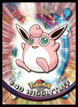 Pokemon Cards Wigglytuff #40 Topps Trading Cards Series 1 LP - Image 1