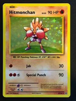 POKEMON CARD Hitmonchan 62/108 Evolutions Holo Mint Pack Fresh Free P&P - Image 1