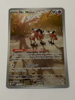 Pokemon TCG Mr. Mime Scarlet & Violet 151 Holo Illustration Card 179/165 NM - Image 1