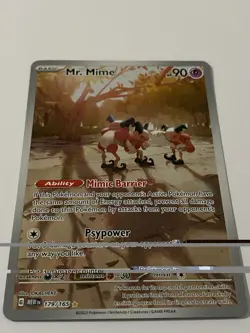 Pokemon TCG Mr. Mime Scarlet & Violet 151 Holo Illustration Card 179/165 NM - Image 2