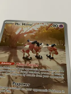 Pokemon TCG Mr. Mime Scarlet & Violet 151 Holo Illustration Card 179/165 NM - Image 4