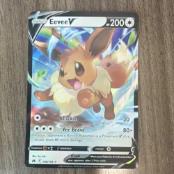 Pokemon Eevee V Ultra Rare Holo 108/159 Crown Zenith 200 HP Basic Card TCG - Image 1