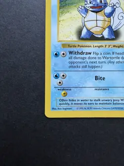 Pokemon Card Shadowless - Wartortle 42/102 NEAR MINT +. Stage 1. 1999 PHOTOS - Image 5