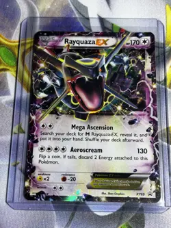 Rayquaza EX XY69 XY Promo Holo Shiny Basic 2015 Pokemon Card - Image 1