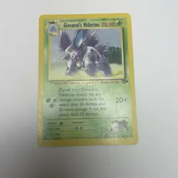 GIOVANNI'S NIDORINO - 45/132 - GYM CHALLENGE - POKEMON CARD - LP - Image 1