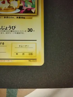 Birthday Pikachu Natta Wake Vol. 6 Promo Japanese 2001 Pokemon Card #25 - Image 5