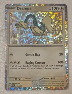 Drampa Holo Card 015/015 - 2025 McDonald’s Pokemon Promo Dragon Discovery - Image 1