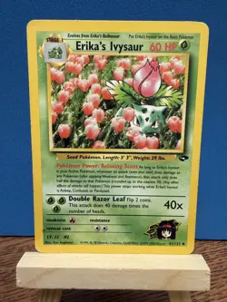 Pokemon TCG Erika's Ivysaur Gym Challenge 41/132 NM Condition WOTC Vintage Card - Image 1