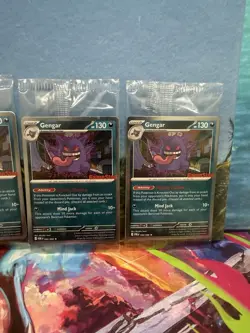 Pokemon Gengar GameStop Promo Stamped Card English 050/088 SEALED Qty-4 - Image 2