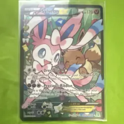 Pokemon Sylveon EX Full Art Ultra Rare Holo Card RC32/RC32 170 HP Generations - Image 1