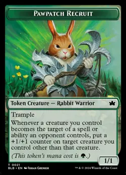Pawpatch Recruit Token (021) Bloomburrow BLB MTG Magic - Image 1