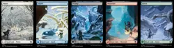 Bloomburrow Full Art [Winter] Land Set (1 each of 5) MTG Magic - Image 1
