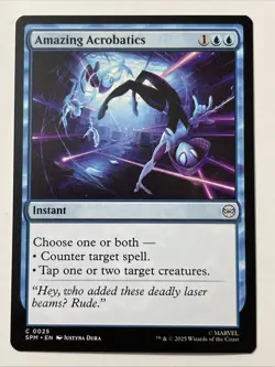 Amazing Acrobatics | MTG SPM Blue Instant Counter Spell Tap Creatures Modal | NM - Image 1