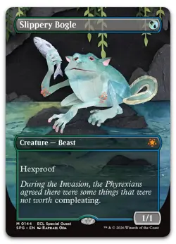 Slippery Bogle (Borderless) #144 (NM) Special Guests SPG Magic MTG - Image 1