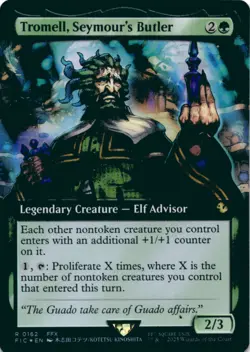 MTG Tromell, Seymour's Butler (Extended Art) Foil NM Commander: FIN Magic - Image 1